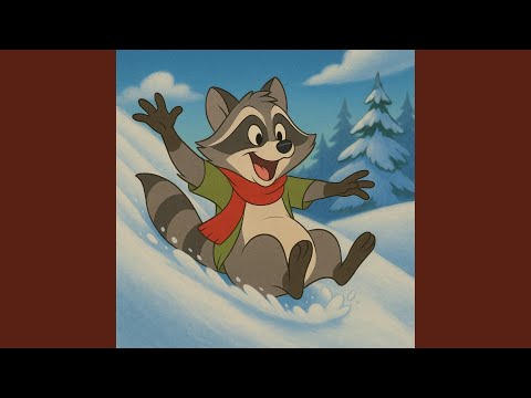 Le raton laveur sur le toboggan enneigé | Contes de fées du Dakota du Nord