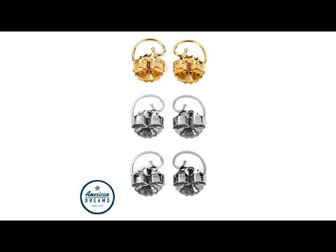 Levears 1 Pair GoldPlated and 2 Pair Stainless Steel Ear...