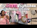 MY 5AM  REALISTIC HIGHSCHOOL MORNING ROUTINE + GRWM| skincare, ootd, chickfila, school vlog etc