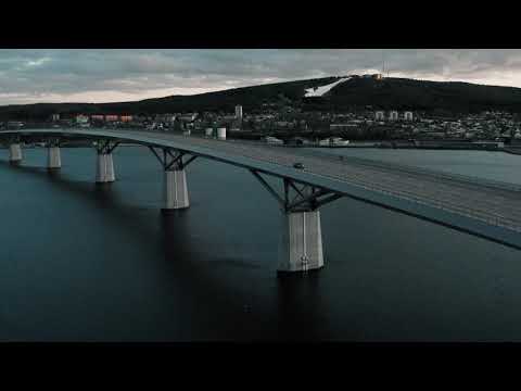 Twilight Drone Flight Over Sundsvall