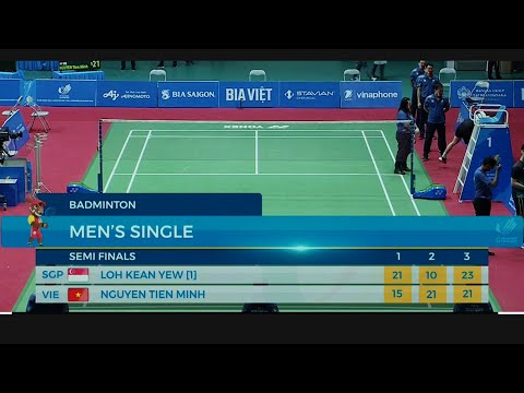 LOH KEAN YEW [SGV] vs NGUYEN TIEN MINH [VIE] SEMIFINAL SEA GAMES 2022