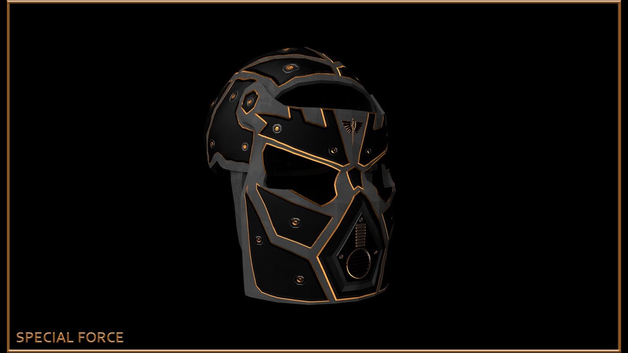 Rust Workshop Skin Special Force: Metal Facemask Orange