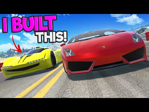 I Built a SUPERCAR to Race a Lamborghini & This Happened in BeamNG Drive!