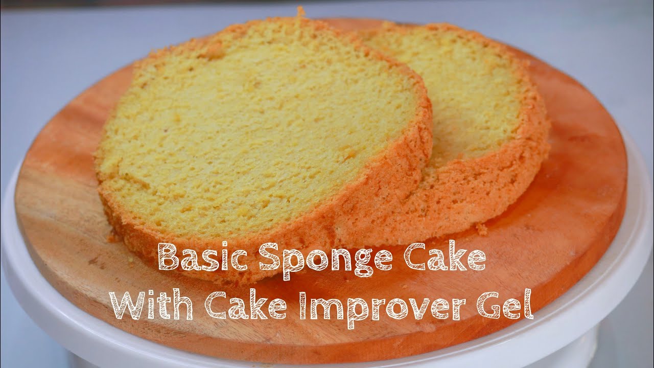 Basic Sponge Cake With Cake Improver Gel| Sponge Cake Using Cake Gel| Cake Recipe Using Cake Impover