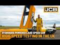 High Speed Testing Of JCB Hydromax Hydrogen Powered Land Speed Car