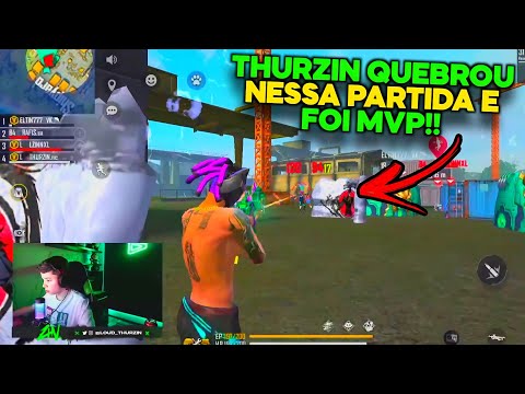 THURZIN AMASSOU NESSA PARTIDA E FOI MVP!! 4X4 INSANO FT. ELTIN, LZINN E RAFIS!