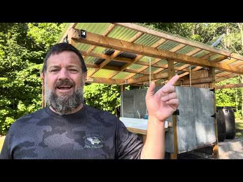 Off Grid Rainwater Collection Shower/Sink Unit