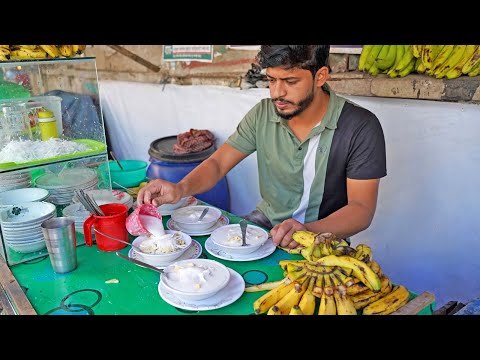 Banana & Curd! Super Popular Traditional Yogurt Flattened Rice of Bengal
