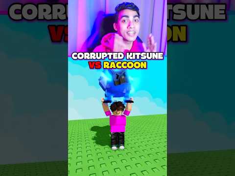 CORRUPTED KITSUNE VS RACCOON GROW A GARDEN 😱