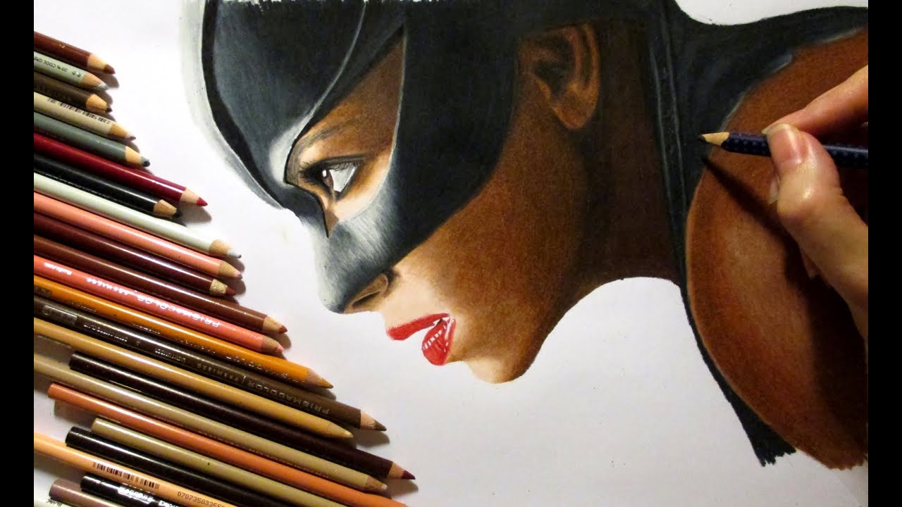 Speed Drawing: Catwoman - Halle Berry | Jasmina Susak