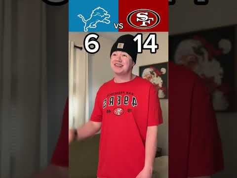 Game was so I wild I forgot two missed PATs at the end🤣😳🏈 #nfl #football #lions #49ers #skit #funny