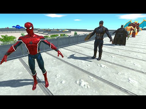 SPIDERMAN DEATH RUN - Animal Revolt Battle Simulator
