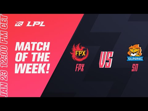 LPL Match of the Week | SN Bin vs FPX Nuguri 2020 Worlds REMATCH