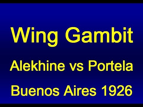 Alexander Alekhine vs Carlos Portela Buenos Aires 1926