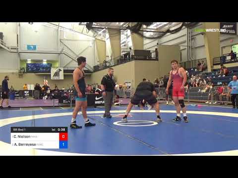 2018 UWW Cadet And U23 Nationals/U23 Greco-Roman 82 RR Rnd 1 - Carter Nielsen (NMU-) Vs. Andrew Be