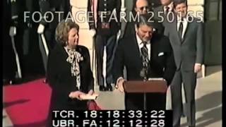 President Reagan: Thatcher Visit & Departure Statements 250165-03 | Footage Farm