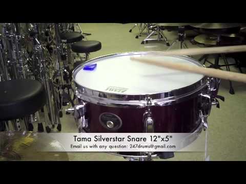 Tama Silverstar Snare 12x5 247drums )SR Sound Review) BWYH (Buy What You Hear)