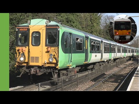 Class 455 passes Beckenham Road