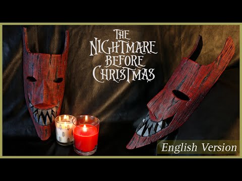 Halloween tutorial How to make Lock's mask 💀 The Nightmare before Christmas 🎃 |  Foam LOCK