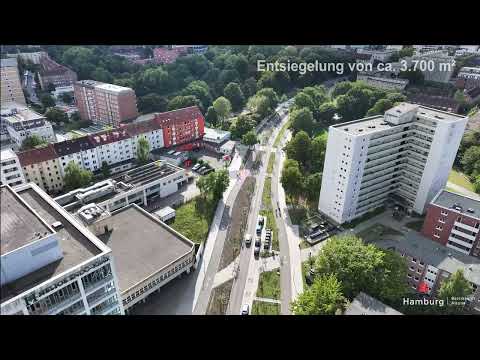 Asphaltwüste adé! Umbau der Louise-Schroeder-Straße in Hamburg-Altona abgeschlossen