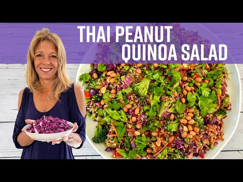 Easy Thai Peanut Quinoa Salad | Kathy's Vegan Kitchen