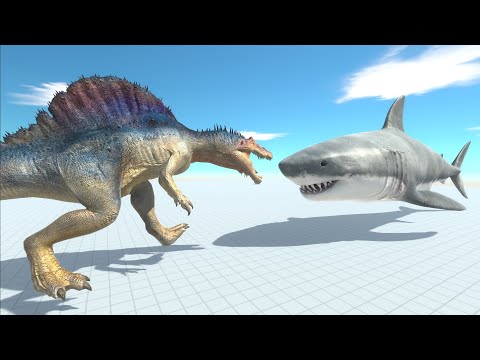 Spinosaurus vs Shark🦖🦈 - Animal Revolt Battle Simulator