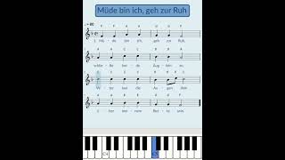 Müde bin ich, geh zur Ruh | deutsches Schlaflied für Kinder und Erwachsene