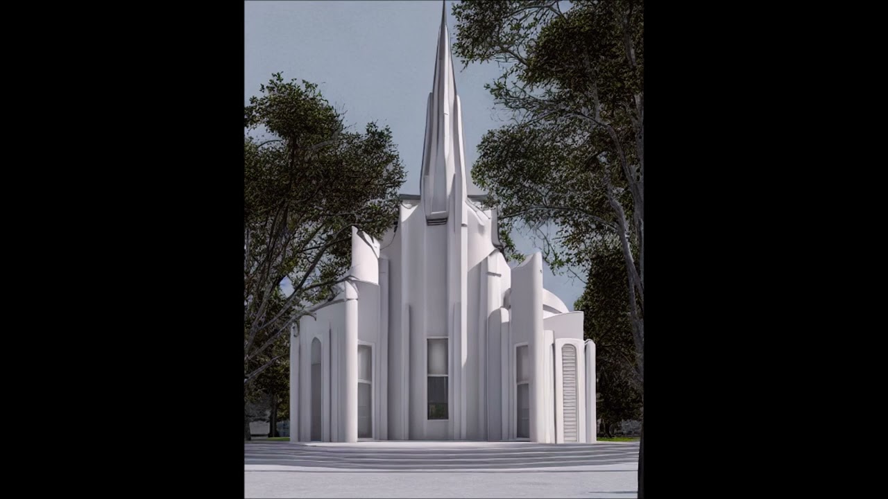 AI-generated architecture | Streamline Moderne Churches