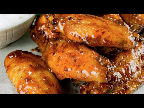 Honey Buffalo Wings - How To Make Sticky Honey Buffalo Wings Recipe- Let's Eat Cuisine