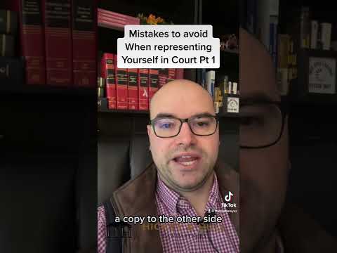 Pro se is not the way. But If you do represent yourself, try to avoid these common mistakes. #legal