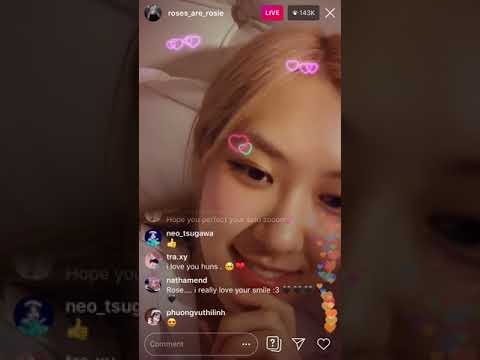 Blackpink Rosé Full Instagram live 190901. Talking about her solo, telling us she’s okay