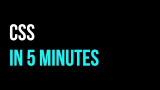 CSS in 5 minutes | Styling Tutorial | Code in 5