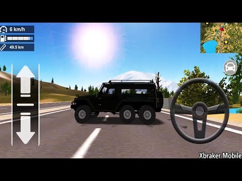 6x6 Offroad Truck Driving Simulator: Black 6x6 Hummer Driving Game - Android GamePlay HD