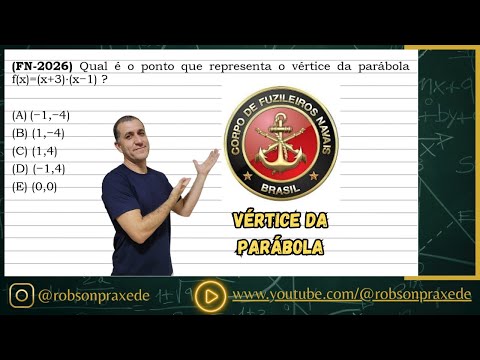 (FN-2026) Qual é o ponto que representa o vértice da parábola f(x)=(x+3)⋅(x−1) ?