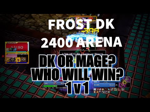 WoW - FROST DK 2400 ARENA - 2V2 TURNS INTO 1V1 !
