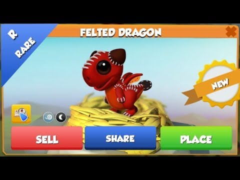 FELTED DRAGON Hatching + Play Day Event Tier 6! - Dragon Mania Legends #510