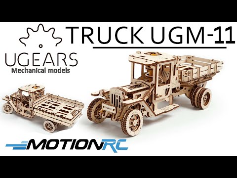 UGears Truck UGM-11 Mechanical 3D Wooden Model Kit | Motion RC