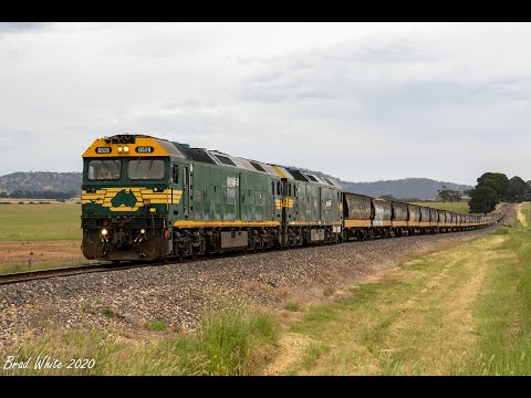 Double green G's G528 and G543 on 9156 PN grain & Vlocities on the original Bungaree Route- 28/11/20