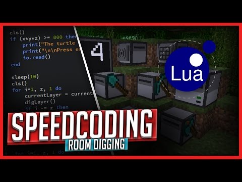 SPEEDCODING: ComputerCraft Room Digging V2.0 (German)