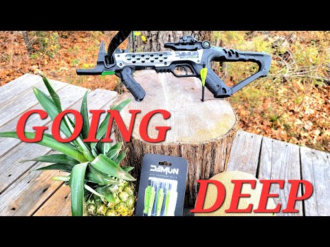 Barnett Demon Tri Strike bolt Penetration