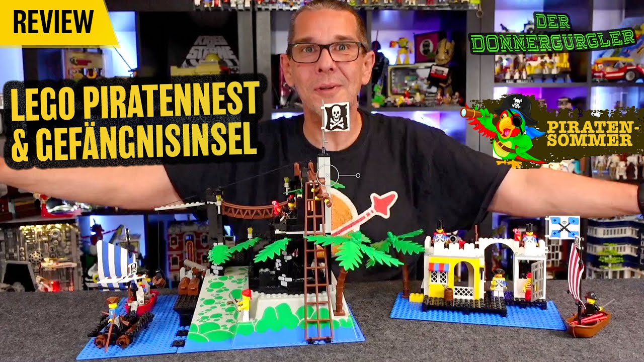 Lego Piraten 6273 Piratennest (Rock Island Refuge) & 6267 Gefängnisinsel (Lagoon Lock-Up) von 1991