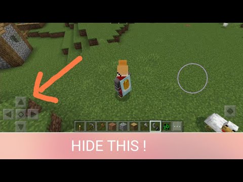 HOW TO HIDE CONTROLLER IN MINECRAFT IN MOBILE! #shorts #minecraft #gaming
