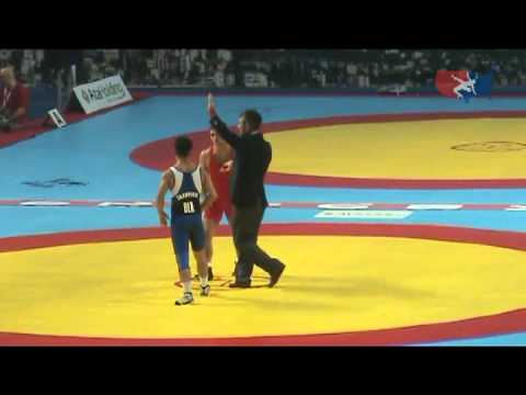 2011 Worlds Greco 55kg Final - Rovshan Bayramov (AZE) vs. Elbek Tazhyiev (BLR)