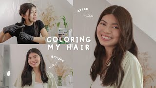 Coloring my hair at home! (ft. Garnier Color Naturals Hair Color) | Sofia Manzano