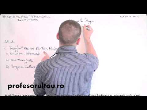 relatii metrice pitagora exemple - profesorultau.ro