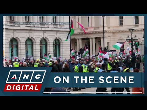 WATCH: Israel supporters, pro-Palestinian demonstrators face off in London ANC