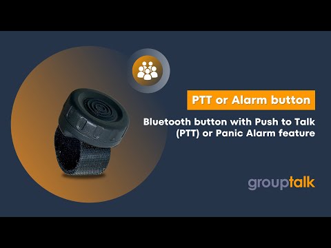 Group communication or Panic Alarm from one single bluetooth button in GroupTalk