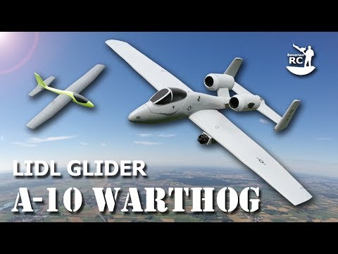lidl-a10-warthog--flight-video--chuck-glider-rc-conversion