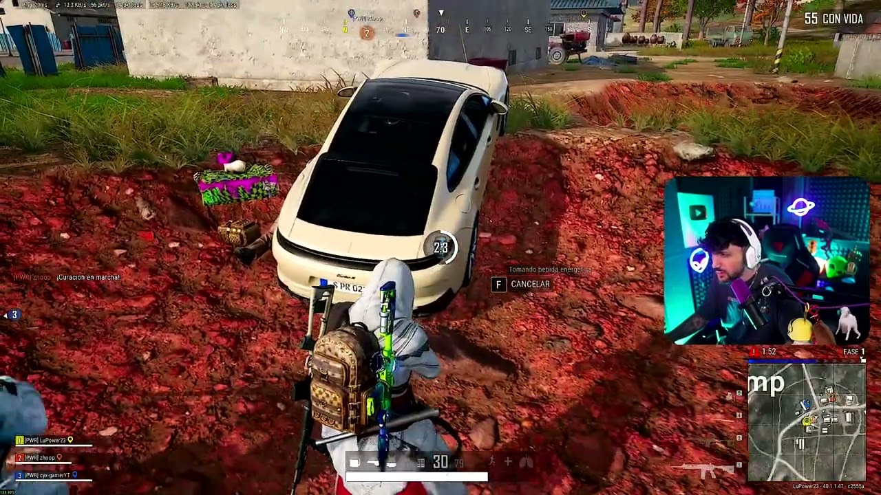 Esta PARTIDA de PUBG es ABSOLUTE CINEMA BRO y el HACKER  tremendo BOT 😂