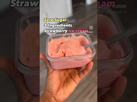 Zero sugar strawberry icecream , best icecream alternative #sugarfree #icecream #yummy